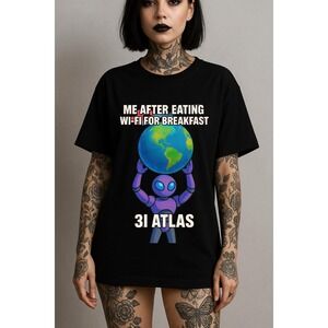 3 I Atlas Alien Holding Earth T-Shirt